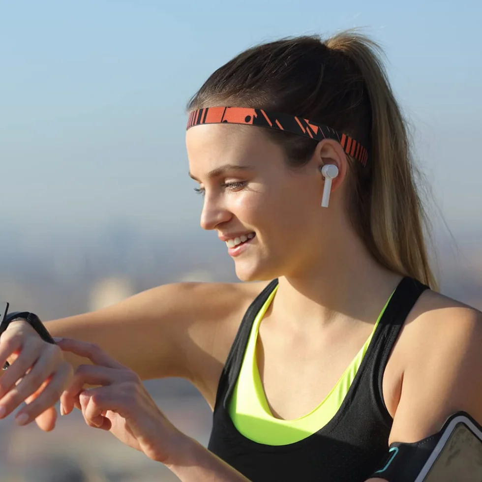 URAQT Diadema Deportiva Elástica Antideslizante, Cintas de Pelo de Silicona para Yoga, Fitness, Correr