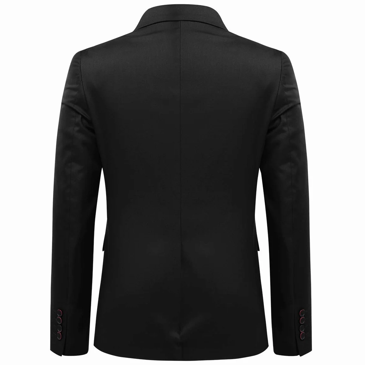 Allthemen Traje de Hombre de 2 Piezas Monocolor con un botón y Abertura en la Parte Trasera (Blazer + Pantalones)