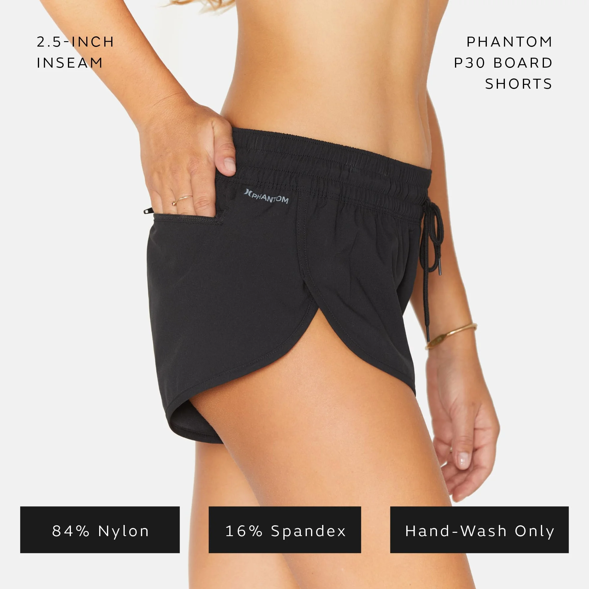 Hurley W Phantom Solid 2,5' Bds Bañador Mujer