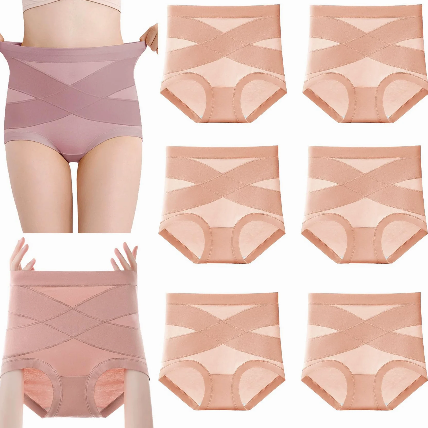 VZXATYOP Ropa Interior Moldeadora A Prueba De Fugas For Mujeres Soporte Adelgazante con Comodidad Invisible Bragas Absorbentes Sin Costuras For Incontinencia Leve