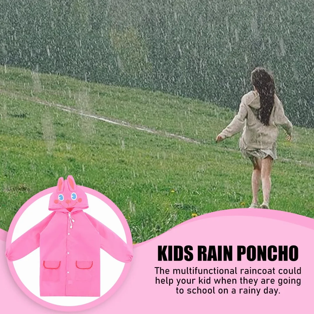 Niños Niñas Poncho Ligero Transparente Reutilizable con Capucha, Ligero Poncho Lluvia, Reutilizable Poncho Impermeable Niña, Patito Amarillo Capa, para Escuela, Aire Libre, Camping
