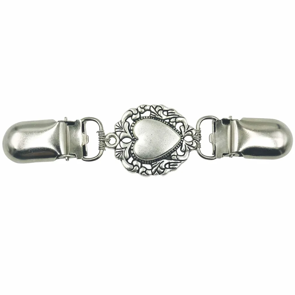Clip de cardigan Corazón Suéter Clips para mujeres Camisa Clips de vestir Clip trasero Cinch