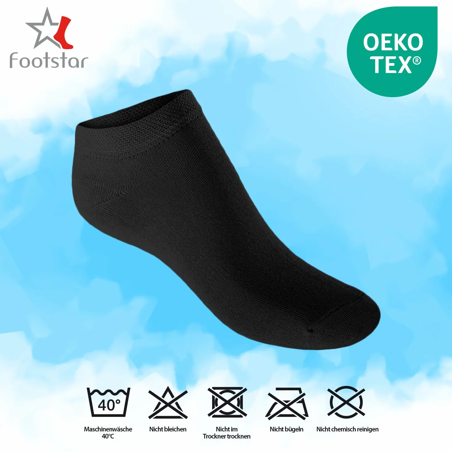 Footstar - Calcetines deportivos cortos para zapatillas (10 pares), para niñas y niños - Colección Sneak It!