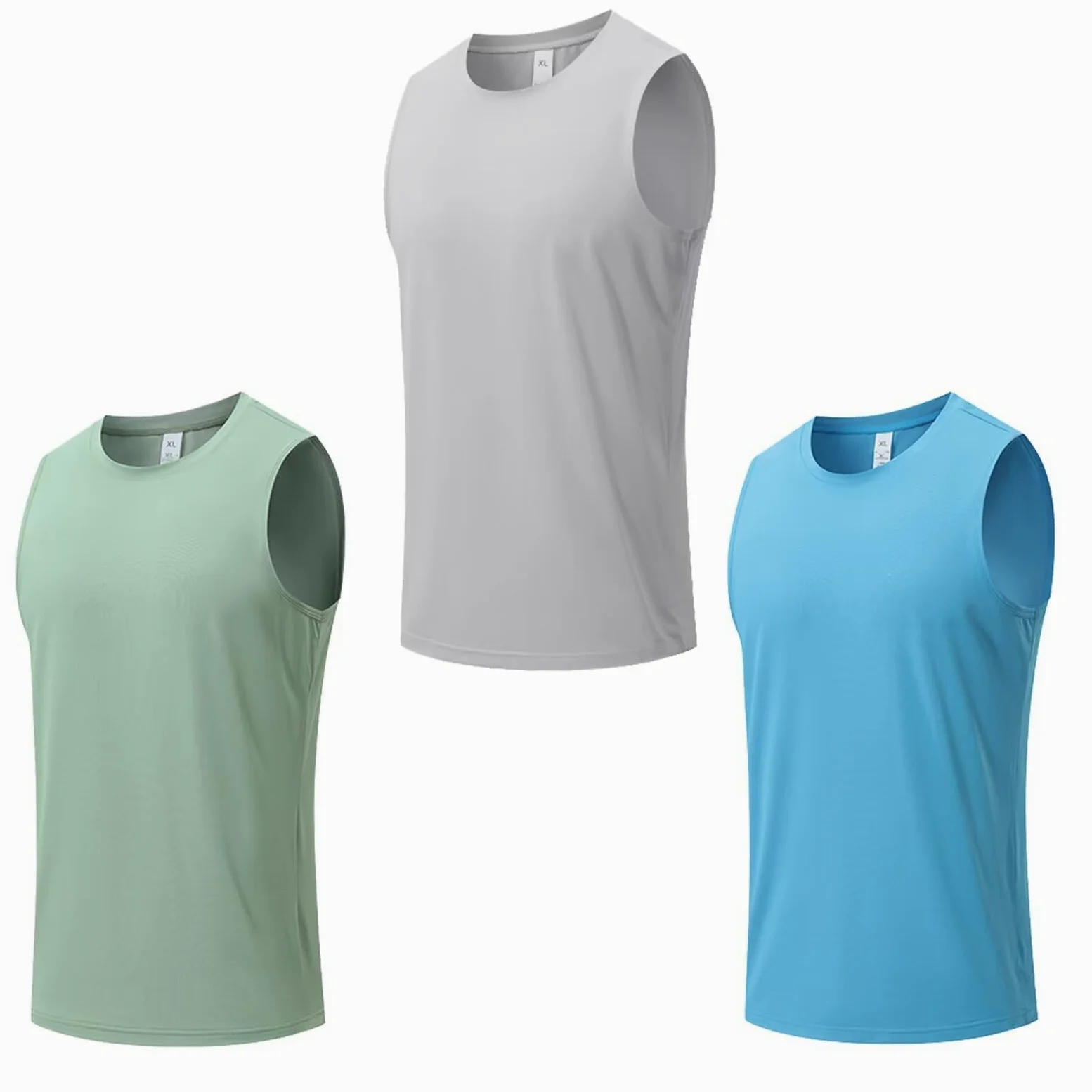 3 Piezas Camisetas sin Mangas para Hombre Camiseta Tirantes Verano de Entrenamiento atléticas Transpirables al Aire Libre Camisetas sin Mangas de Fitness