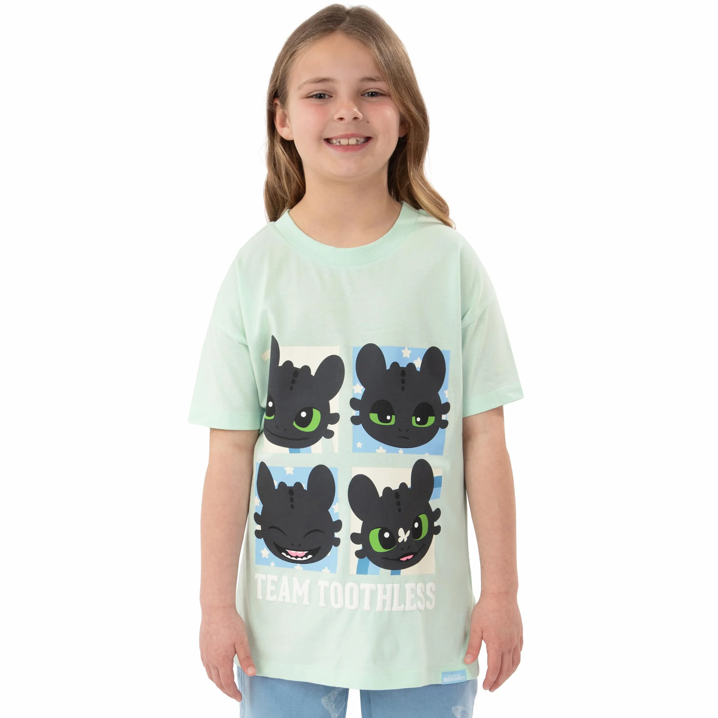 How To Train Your Dragon Camiseta Niña, Camiseta Manga Corta Niña Toothless, Ropa De Niños para Verano, Camisetas Niño De Algodón