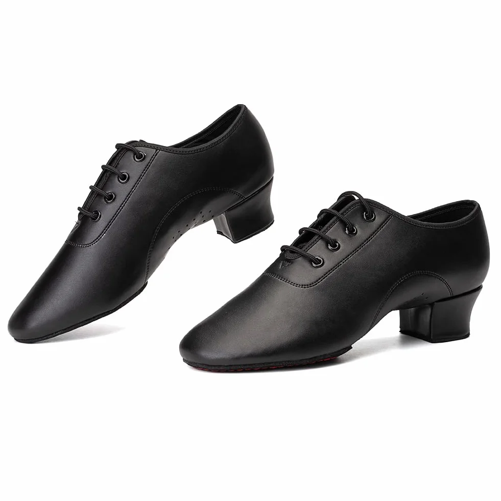 HIPPOSEUS Zapatos de Baile Latino para Niños y Hombres Zapatos de Suela Partida Zapatos de Baile de Salsa Tacón Bajo