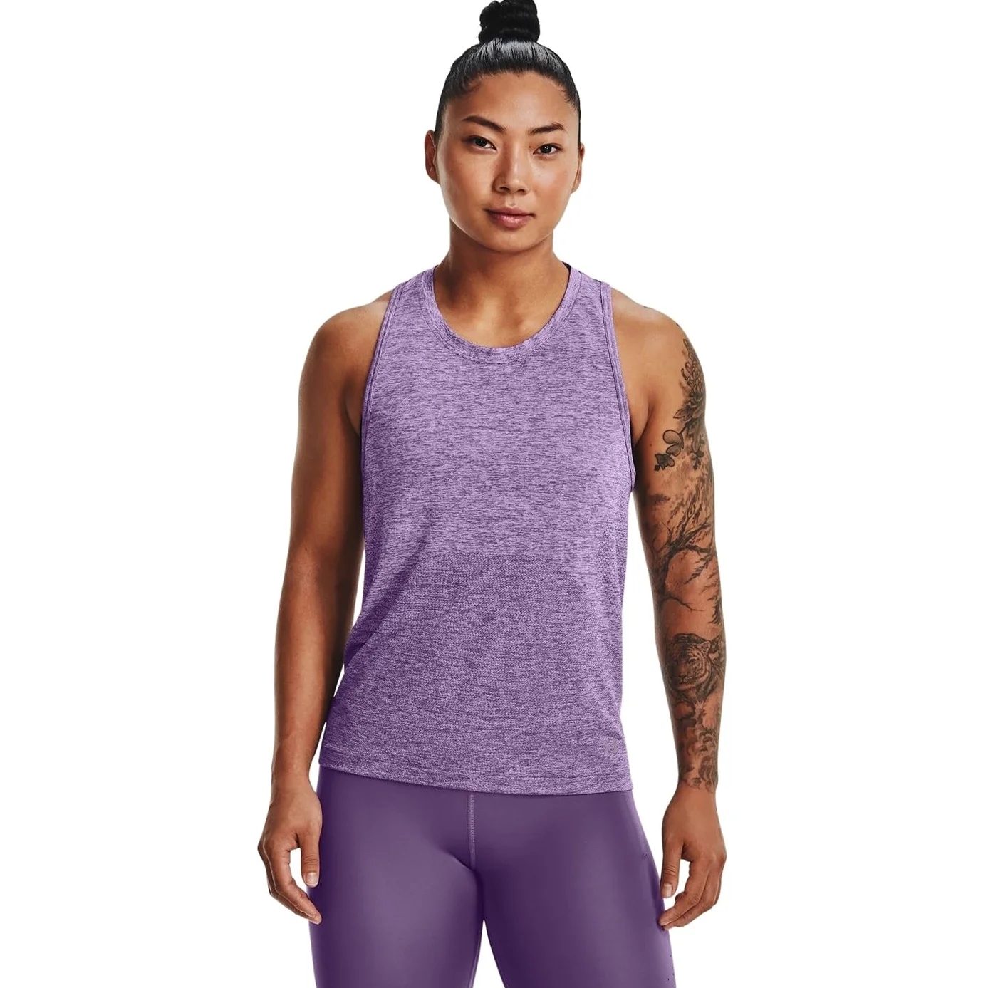 Under Armour Seamless Stride Top de Running Mujeres Purple