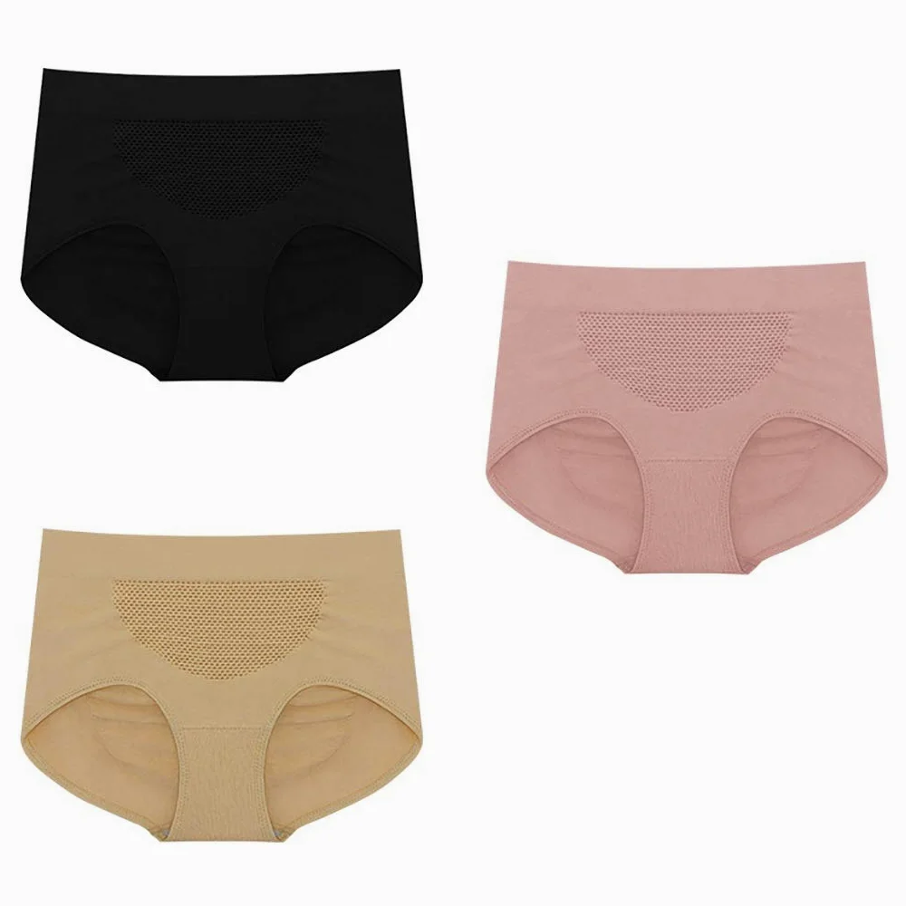 Bragas Braguitas Tangas Pack De 3 Braguitas Maxi Para Mujer Braguitas De Algodón De Corte Francés Para Mujer Braguitas De Mujer Ropa Interior Suave De Gran Altura Braguita De Algodón De Pierna Alta
