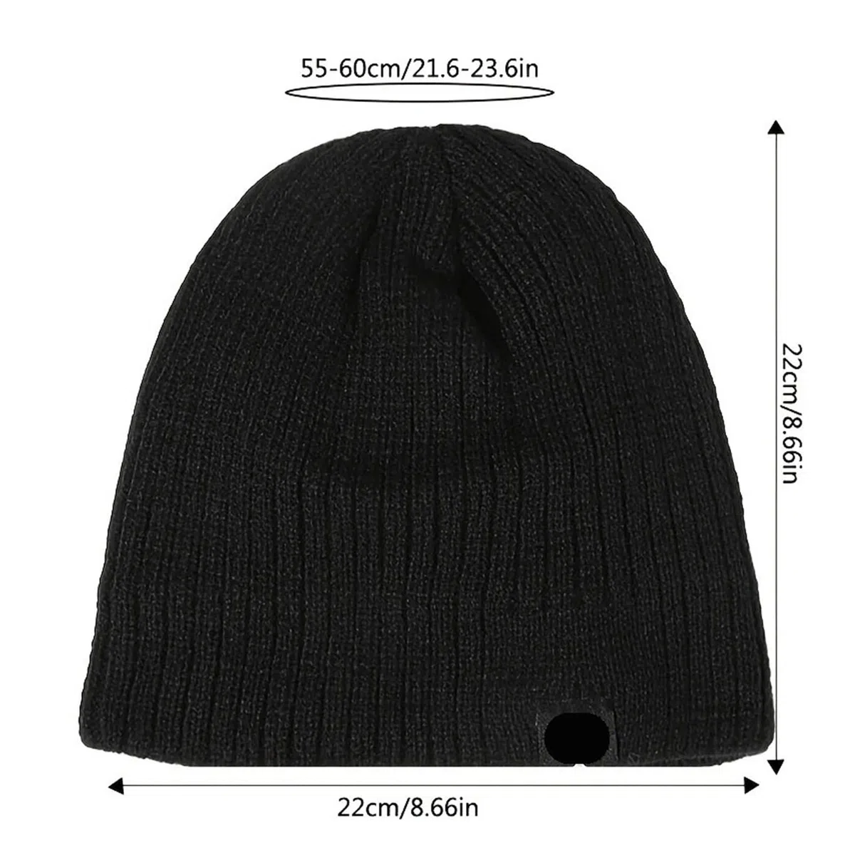 Genérico Gorro de mezcla térmica punto grueso otoño/invierno