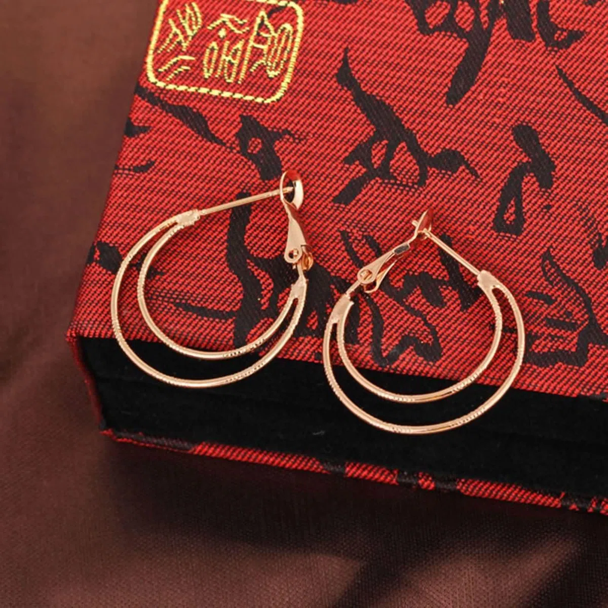 Pendientes Joven Mujer Oro Blanco 18K Redonda Joyas Pendientes de Aro de Fiesta Hipoalergenicos