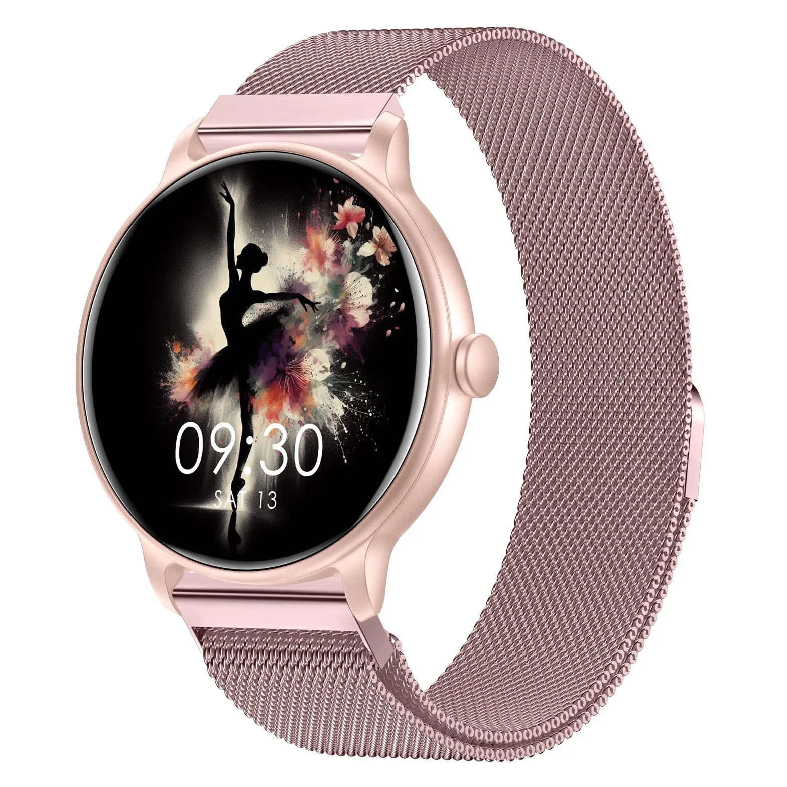 AcclaFit Reloj Inteligente Mujer Hombre, 1.85" Smartwatch con Llamadas Bluetooth, 140+ Modos Deportivos con SpO2/Pulsómetro/Monitor de Sueño/Podómetro, Impermeable IP68 para Android iOS