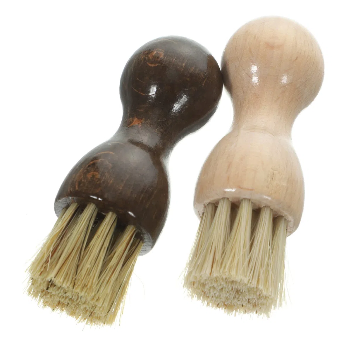SHERCHPRY 11 Juegos Cepillo para Lustrar Zapatos Enderezar Pie Cepillo para Zapatos Al Aire Reutilizable Ranura Betún Zapato Pegajoso Marrón Pelo De Cerdo 2 Piezas*11