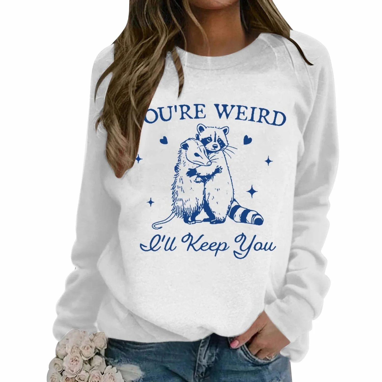 Sudaderas Mujer,Sudadera con Capucha de Manga Larga Holgada de Color sólido Informal a la Moda para Mujer con Estampado de Letras No Soy para Todos y Cuello Redondo