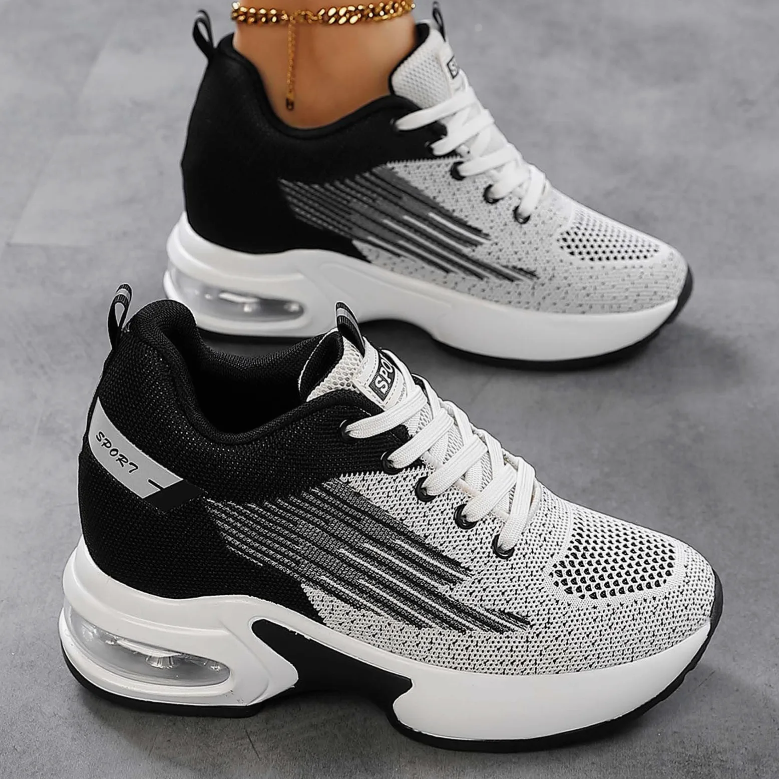 Zapatillas Deportivas Mujer Zapatillas Mujer Correr Casual Negras De Enfermera Womens Trainers Sapatilhas Zapatilla Deportiva Zapato Negro Sanitarias Deporte Zapatos Ortopédicos Plataforma Blancas 38