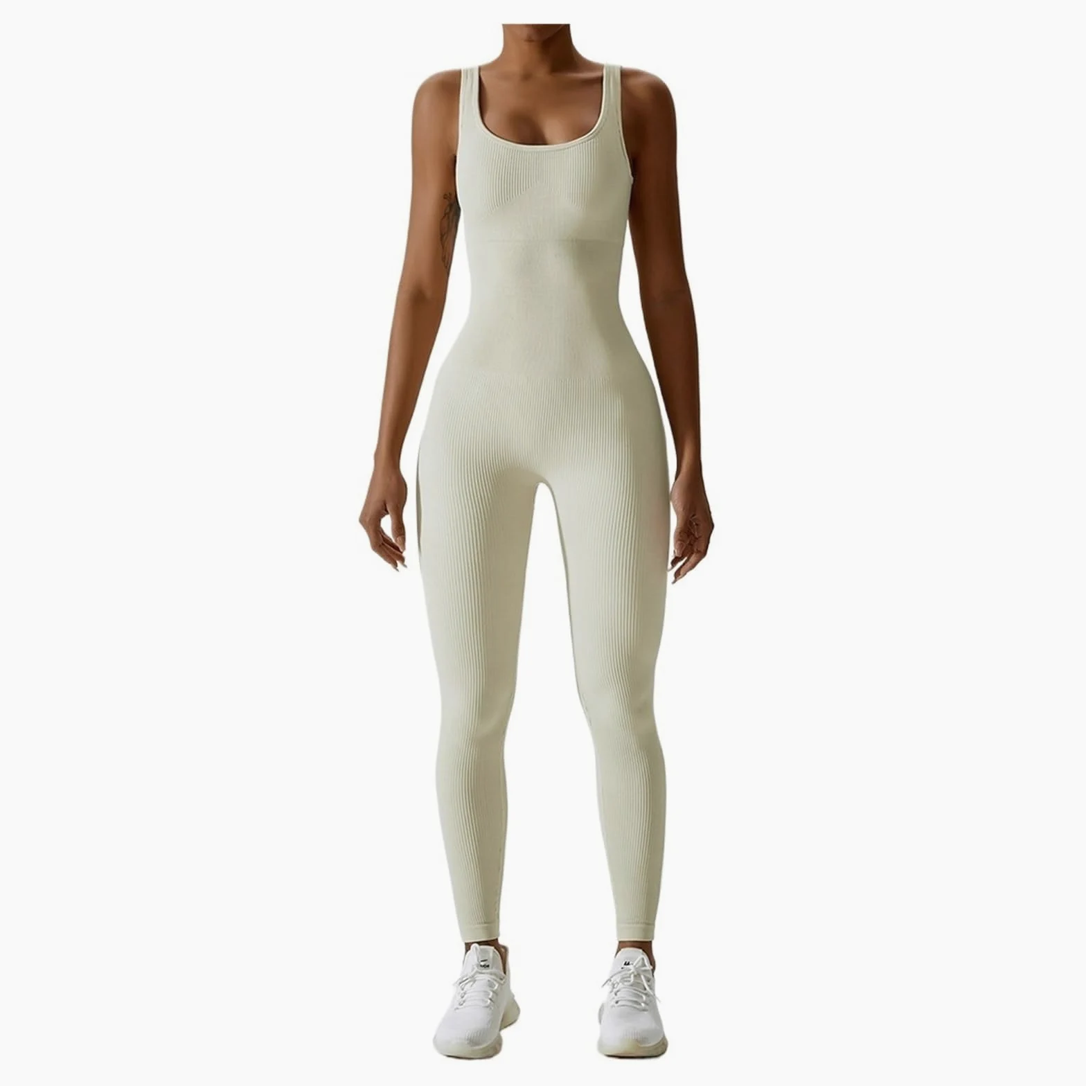 Mono de yoga sin espalda Conjunto De Yoga For Mujer, Chándal Una Pieza, Mono Manga Larga For Entrenamiento, Ropa Deportiva For Gimnasio, For Para Entrenamiento