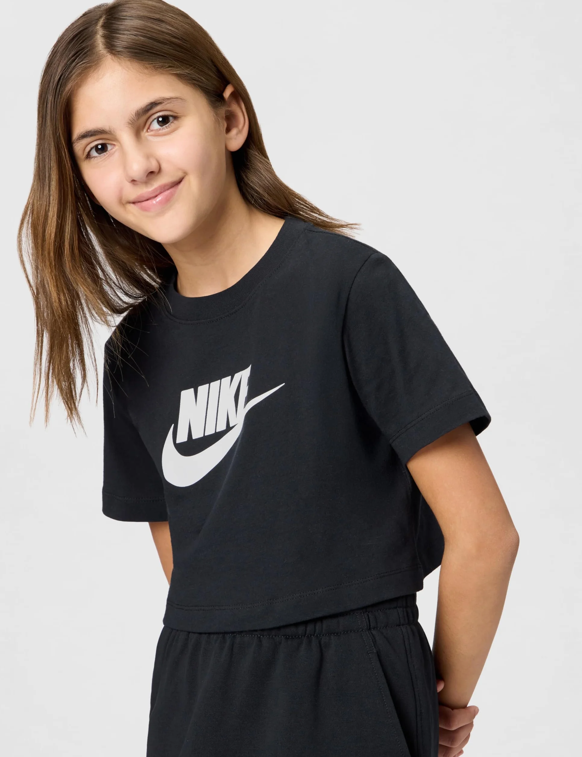 NIKE G NSW tee Crop Futura Hbr Top Niñas