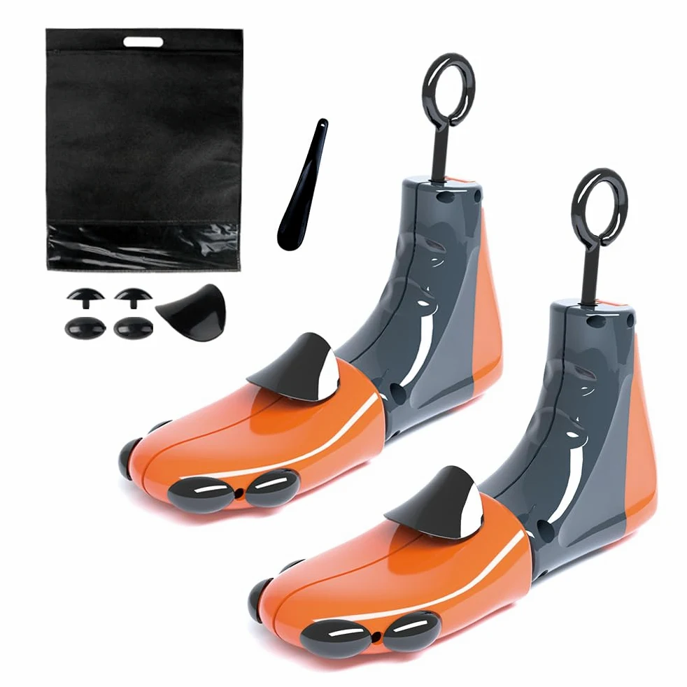 Estirador de zapatos para hombres y mujeres, ancho ajustable, expansor de zapatos, estirador de zapatos, pies anchos (2 unidades), Amarillo, L(fits US size 10-13.5；EUR size 40-47)