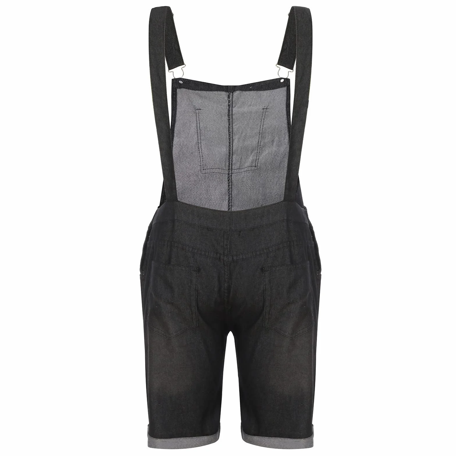 Pantalones Cortos de Vaquero para Hombre Monos Peto Mezclilla Slim Fit Casual Trabajo Jumpsuit Verano Jeans