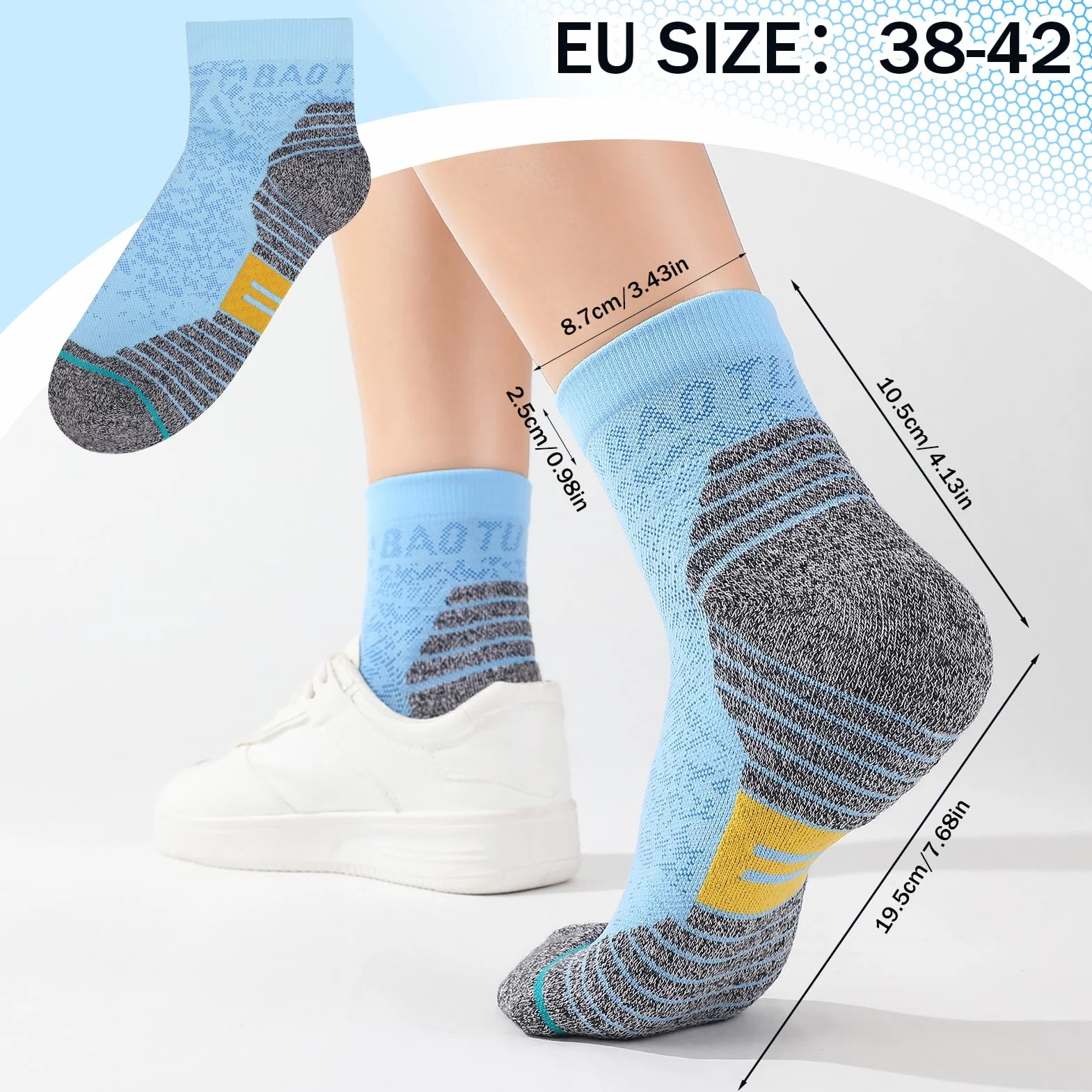 Calcetines compresión fascitis plantar 15 mmHg mujer hombre antideslizantes correr