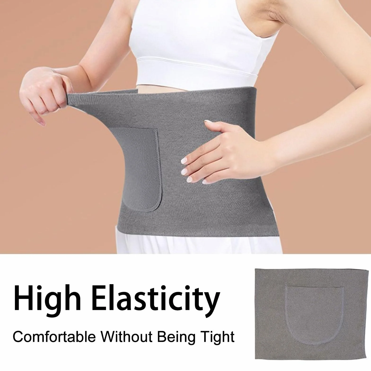 Faja Termica Lumbar,Faja Lumbar Caliente,Cinturón de Calor para Lumbares,Cinturón Calentador de Invierno,Faja Lumbar Caliente para Hombres Mujeres para Cintura de Apoyo Caliente Dolores Menstruales