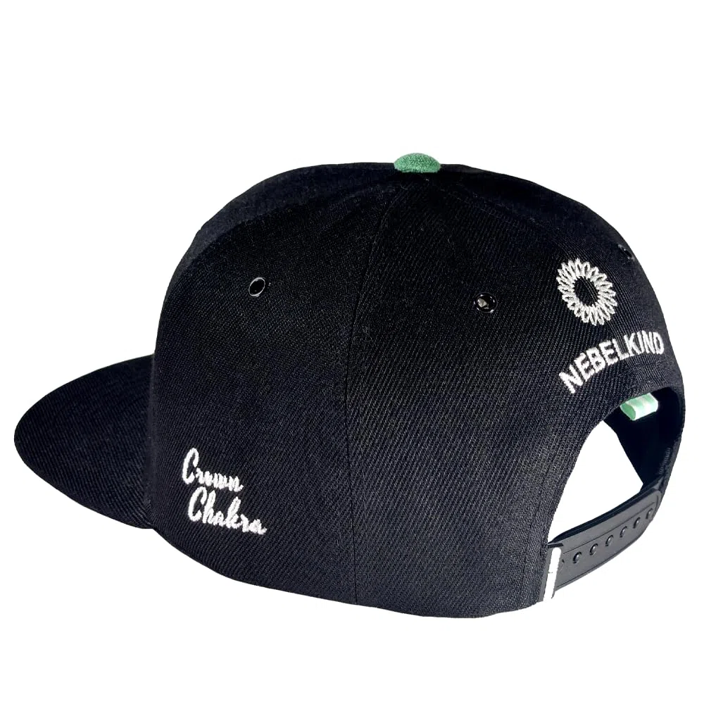 Nebelkind Snapback Cap Men Women Crown Chakra, One Size, tamaño Ajustable, Unisex, Gorra de béisbol Moda, Estilo Streetwear, Gorra de béisbol con Visera Recta, Retro