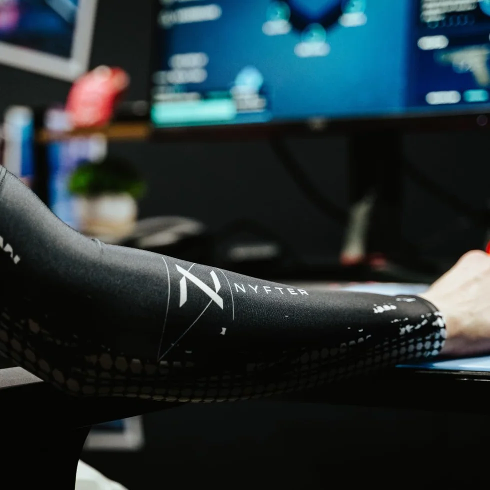 Nyfter - Manga para gaming, efecto antisudor, regula la temperatura para mejorar el rendimiento en el juego