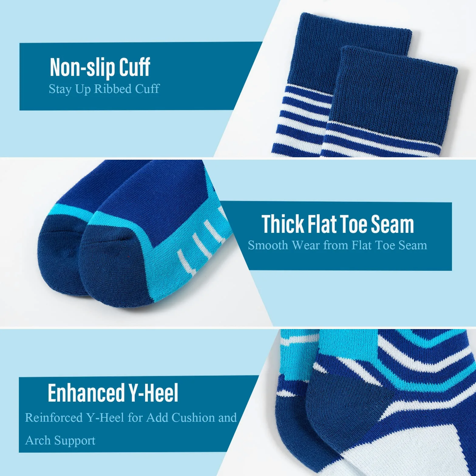 Calcetines de esquí para niños, calcetines cálidos de invierno para niños y niñas, calcetines térmicos gruesos para patinaje, snowboard, nieve, paquete de 3