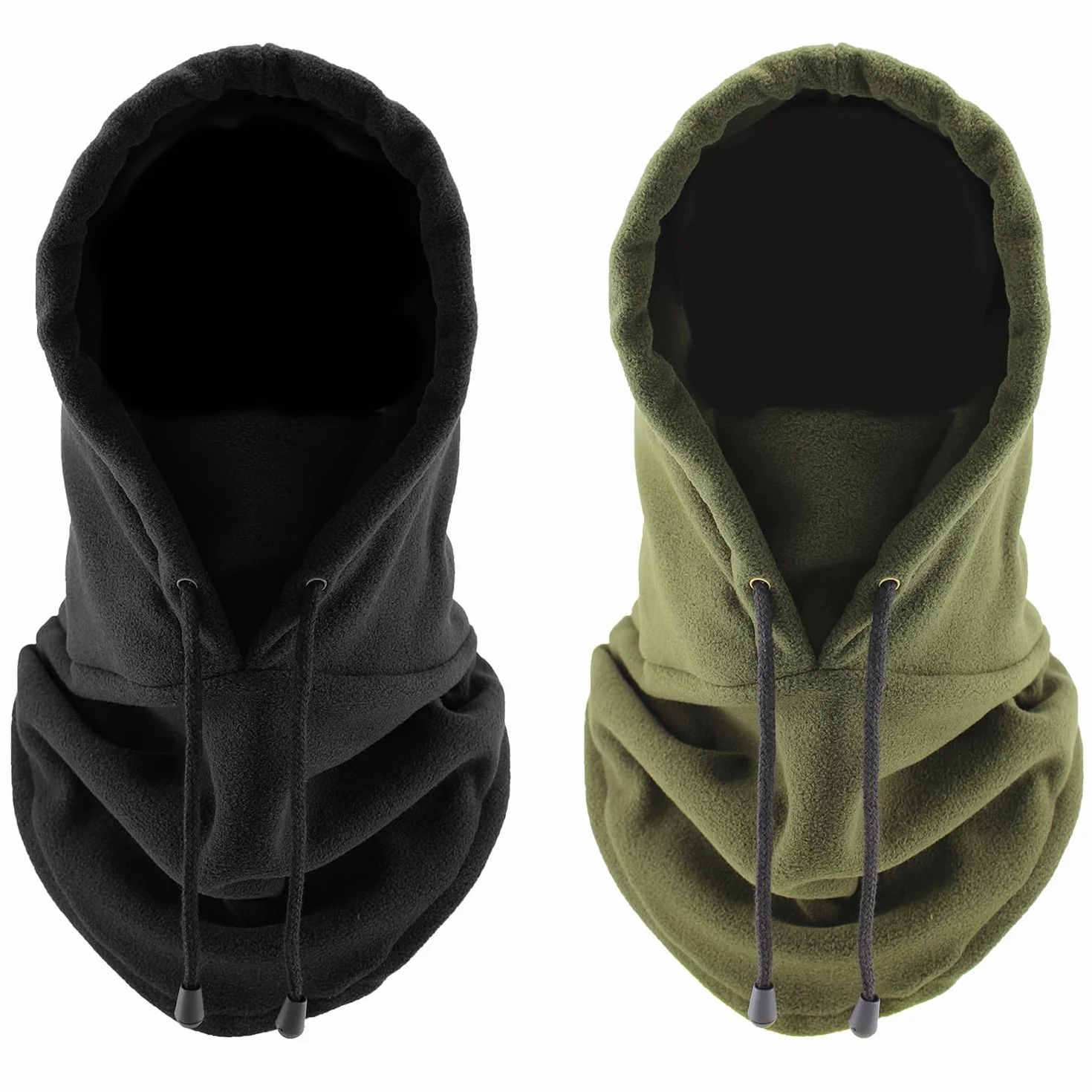 2 máscaras con capucha, máscaras cálidas para hombres y mujeres, capuchas de ciclismo al aire libre, pasamontañas a prueba de viento, adecuadas para ciclismo, correr, escalada y clima frío