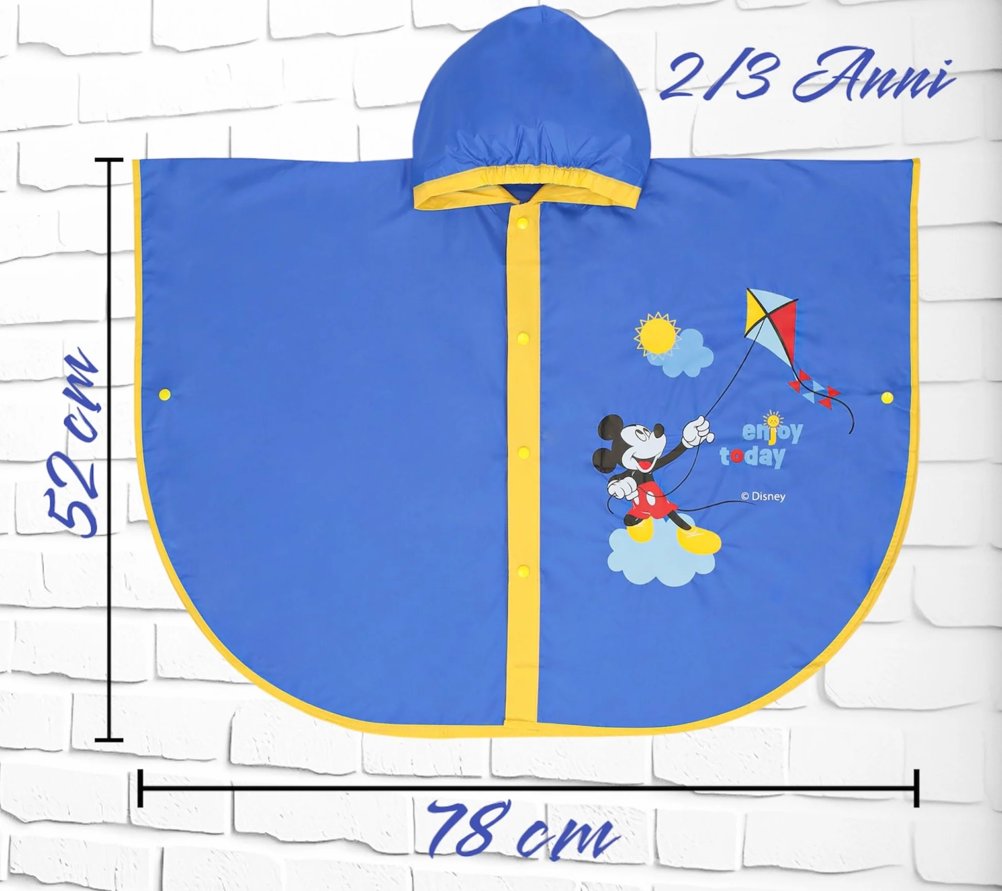 Capa de lluvia Minnie Mickey Mouse Niña Impermeable Años Poncho Antilluvia Capa Niña Niños Chaqueta Niño Kway Regalo Cumpleaños Ropa