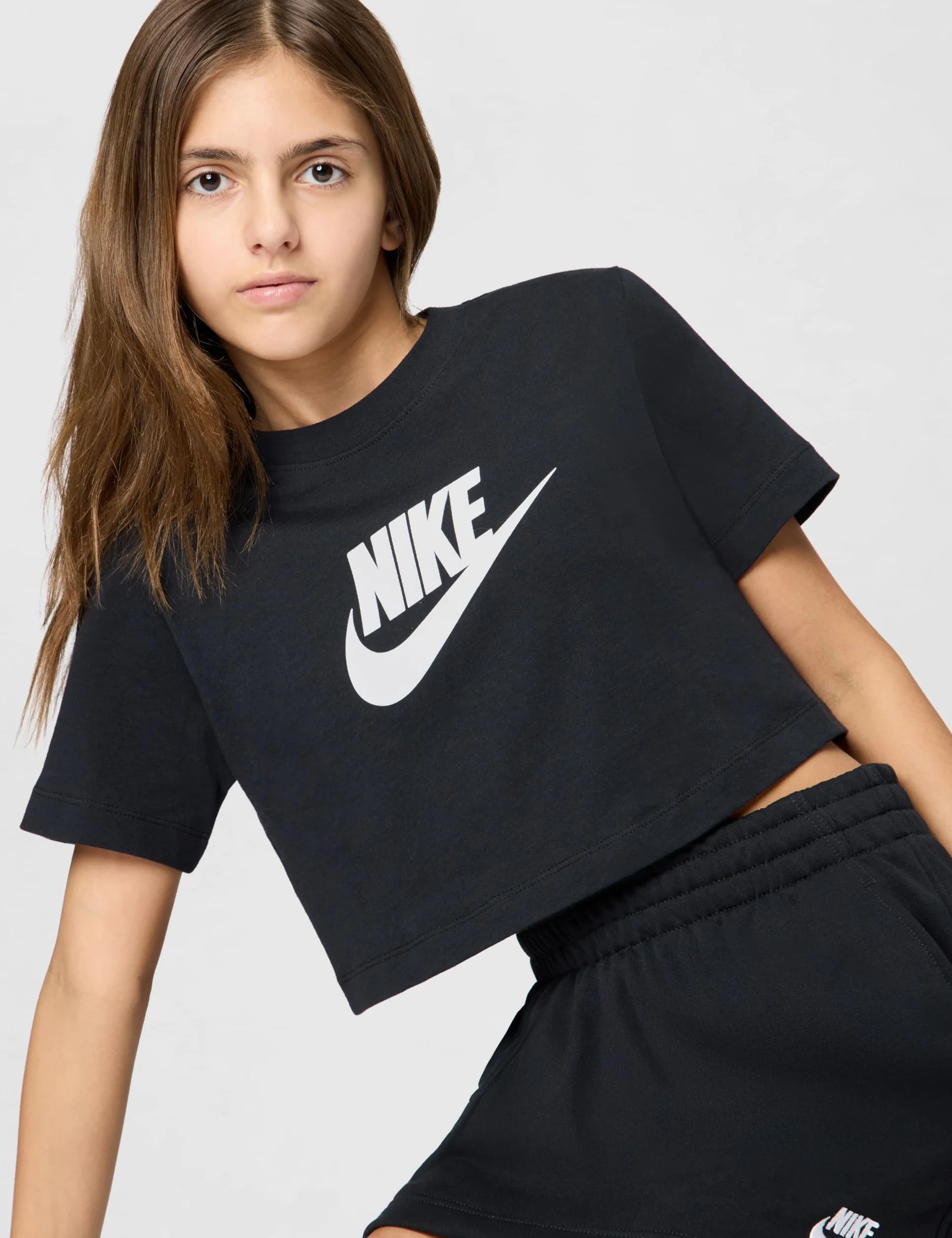 NIKE G NSW tee Crop Futura Hbr Top Niñas