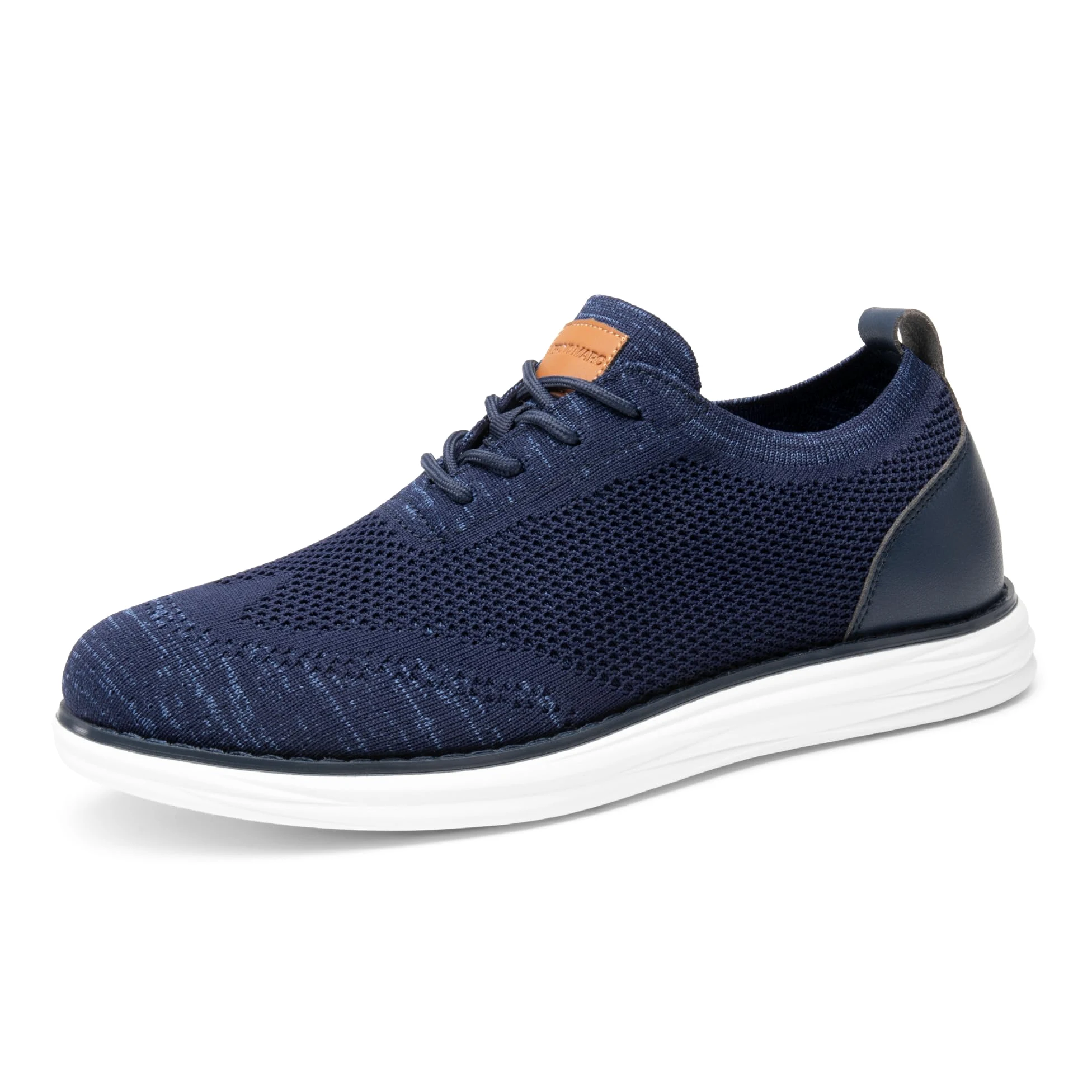Bruno Marc Zapatos de Cordones Transpirables Zapatillas de Vestir Oxfords Clásico Formales Derby para Hombre Verano Casuales,Size 47,Azul Claro,GRAND-02