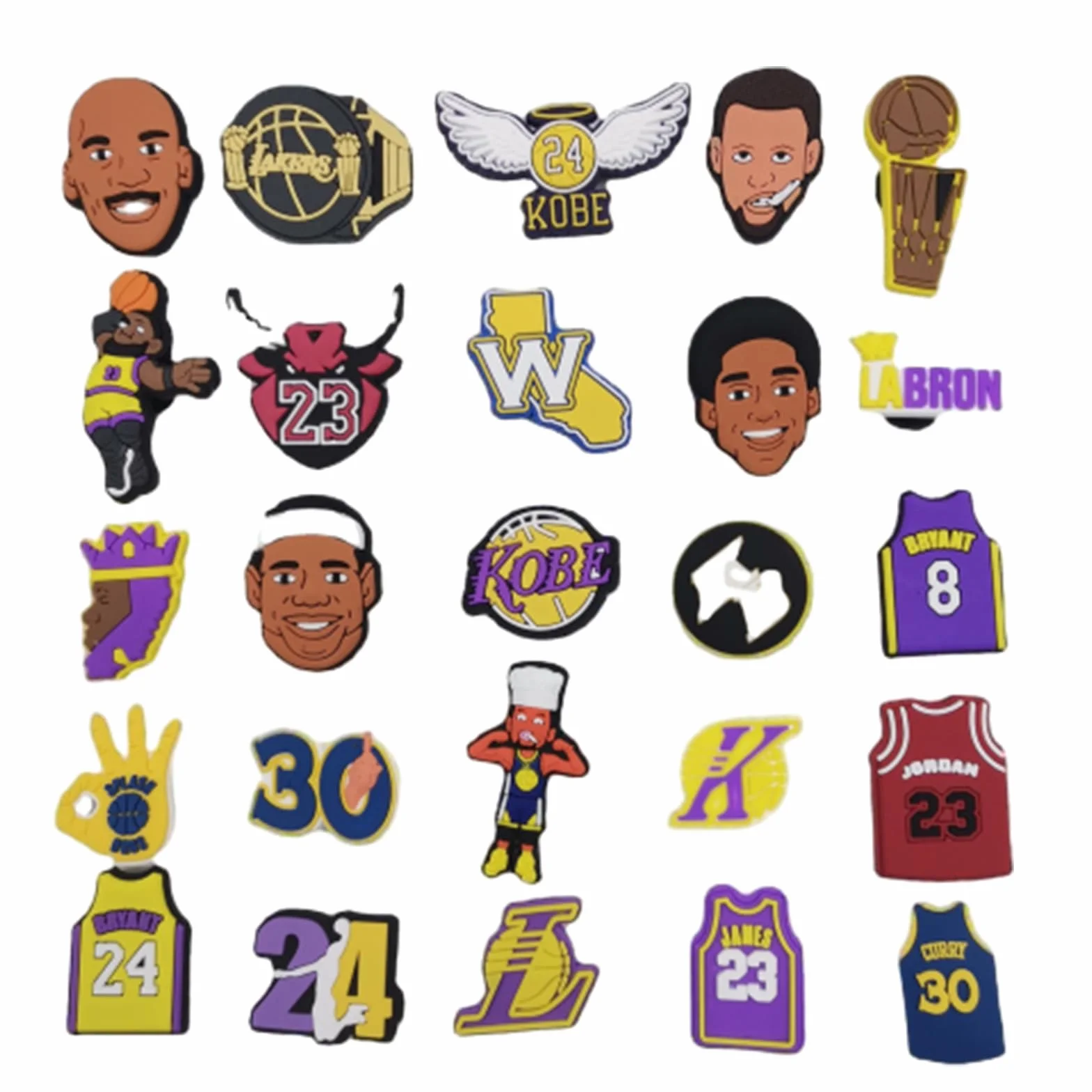 Shoe Charms Crocs,20 Piezas PVC Adornos de Zapatos,DIY Cartoon Baloncesto Decoración de Zapatos Caricatura Accesorios para Bricolaje Decoraciones Zueco Sandalias Pulseras Niños Adultos,Basketball