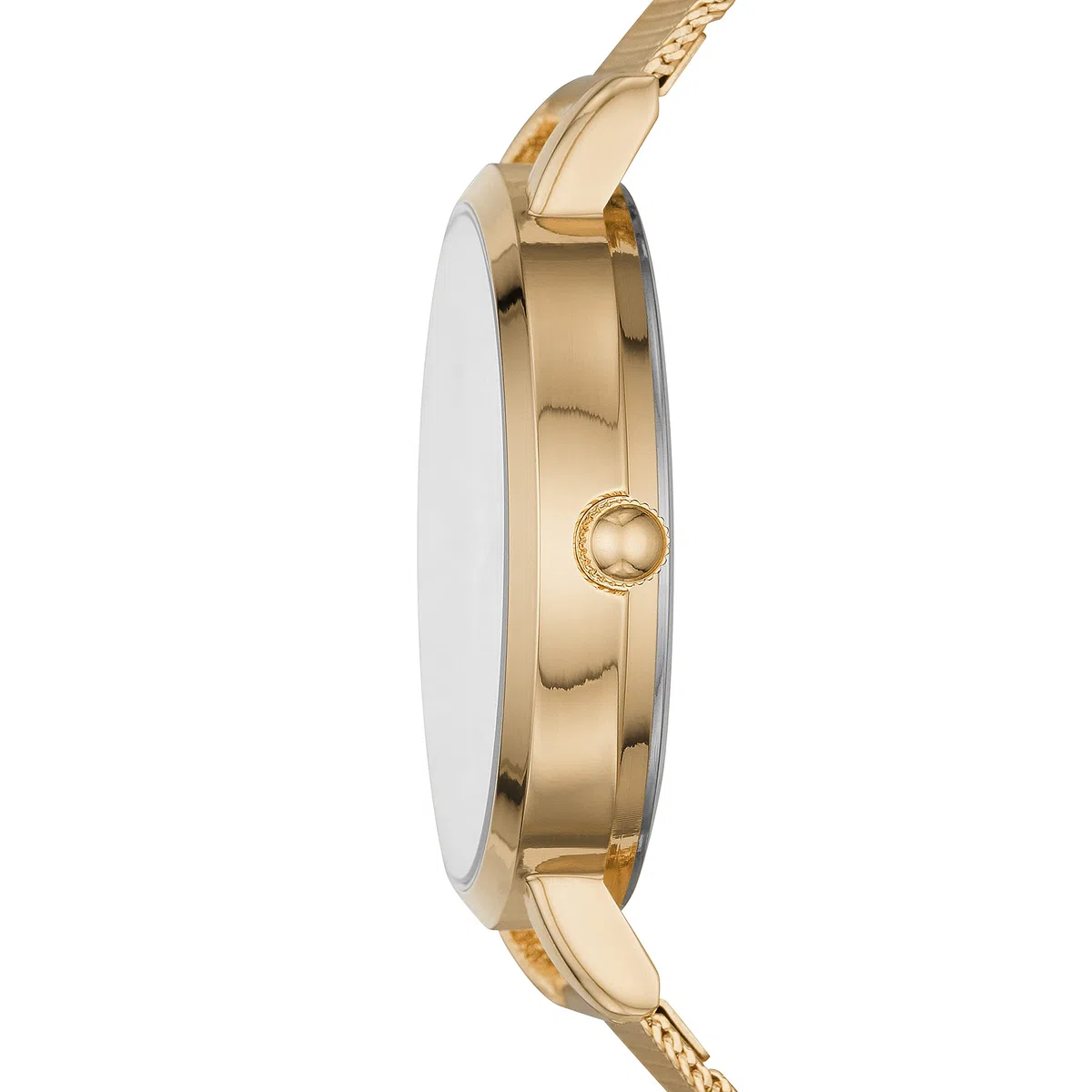 Skechers Women's Quartz Watch with Stainless Steel Mesh Strap, Gold, 14 (Model: SR9057)