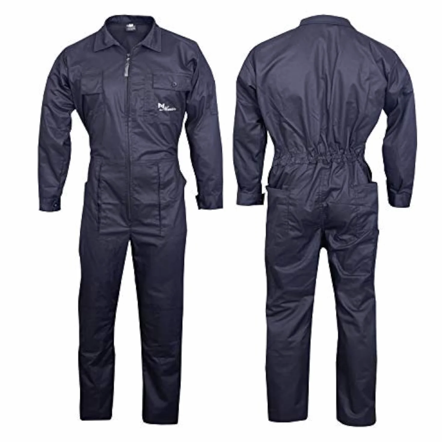 NORMAN Black Men's Coveralls Boiler suit Overalls for Warehouse Garages Workers Heavy Duty