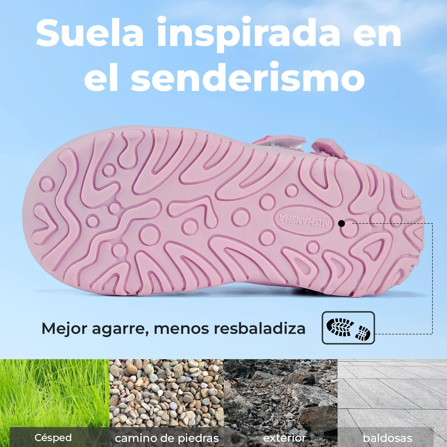 Mishansha Sandalias Niño Niña Trekking Puntera Cerrada Transpirables Antideslizantes Tallas 24-38