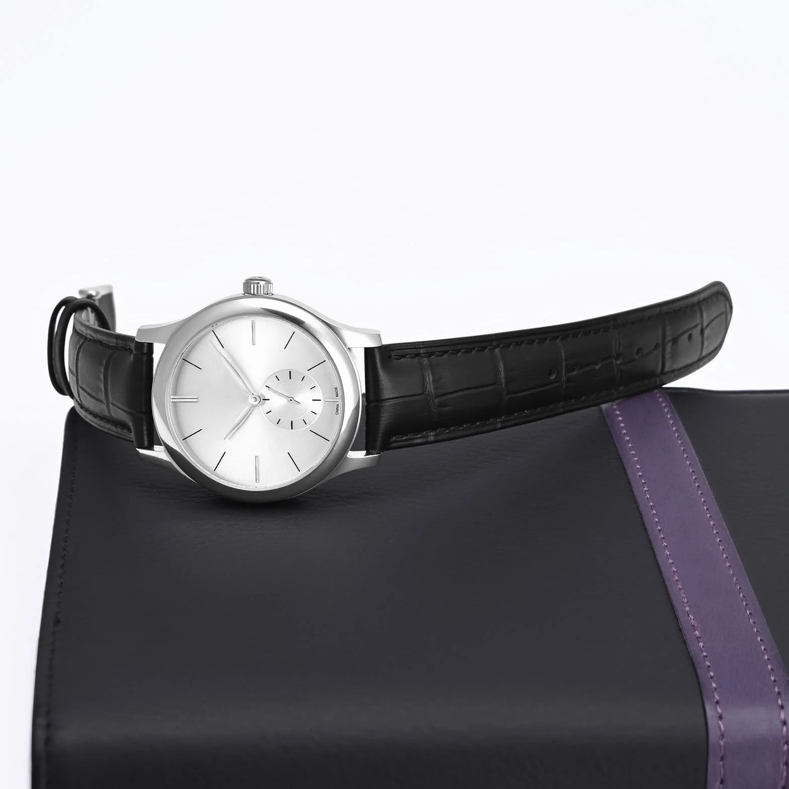 BISONSTRAP Correas de Reloj, Cuero en Relieve de Cocodrilo, Ancho de Banda: 18mm 20mm 22mm 24mm