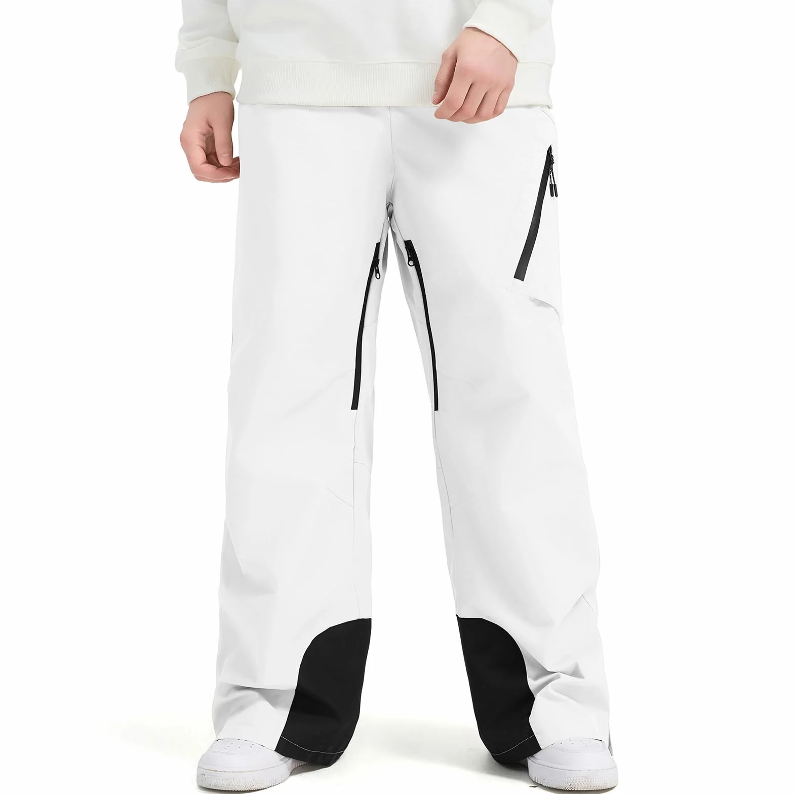 Pantalones de nieve para hombre HOUZONIY impermeables con tirantes esquí invierno