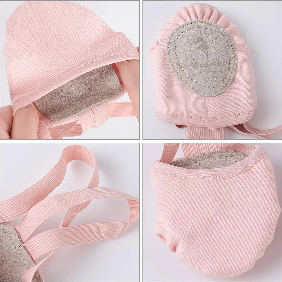 Zapatillas de Danza Zapatos Media Punta de Ballet y Gimnasia para Mujer y Niña