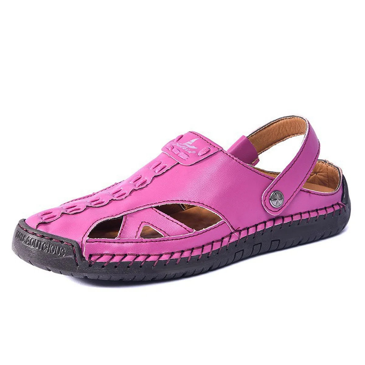 Sandalias Hombre Cuero,Sandalias Deportivas Informales, CóModas Y Transpirables Para Hombre, Para Exteriores, Con Correas Ajustables, Para Caminar, Hacer Senderismo Y Playa.