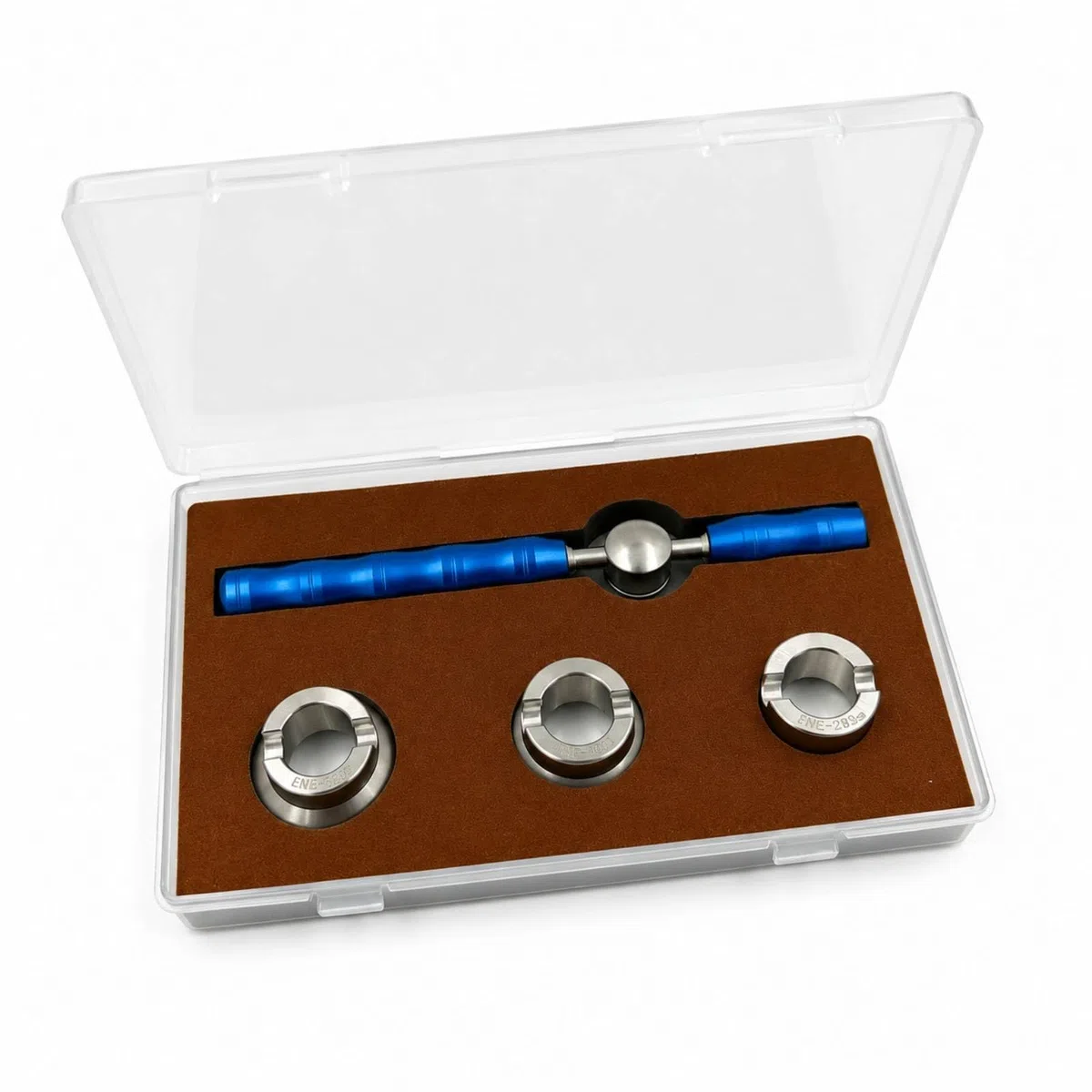 Qianly Abridor Cajas Reloj con Cabezales Intercambiables Portátil Herramienta para Relojeros, Aficionados