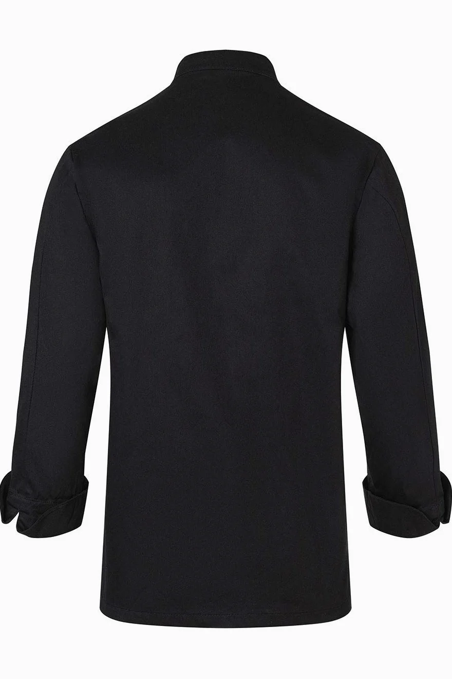 Karlowsky Chaqueta de cocinero Basic negra, talla 4XL