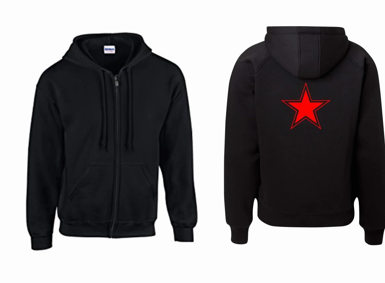 Textilhandel Chaqueta de piqueta diseño de estrella roja