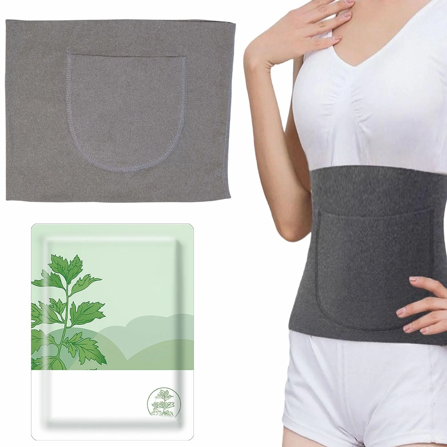 Faja Termica Lumbar,Faja Lumbar Caliente,Cinturón de Calor para Lumbares,Cinturón Calentador de Invierno,Faja Lumbar Caliente para Hombres Mujeres para Cintura de Apoyo Caliente Dolores Menstruales