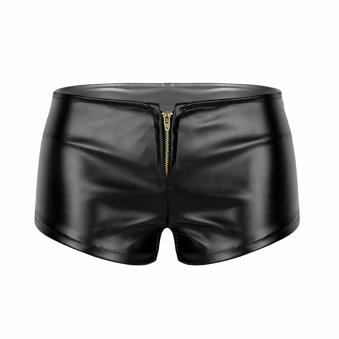 iiniim Booty Shorts Cuero Mujer Cintura Alta Ropa Danza Baile Barra Pole Dance Bodycon