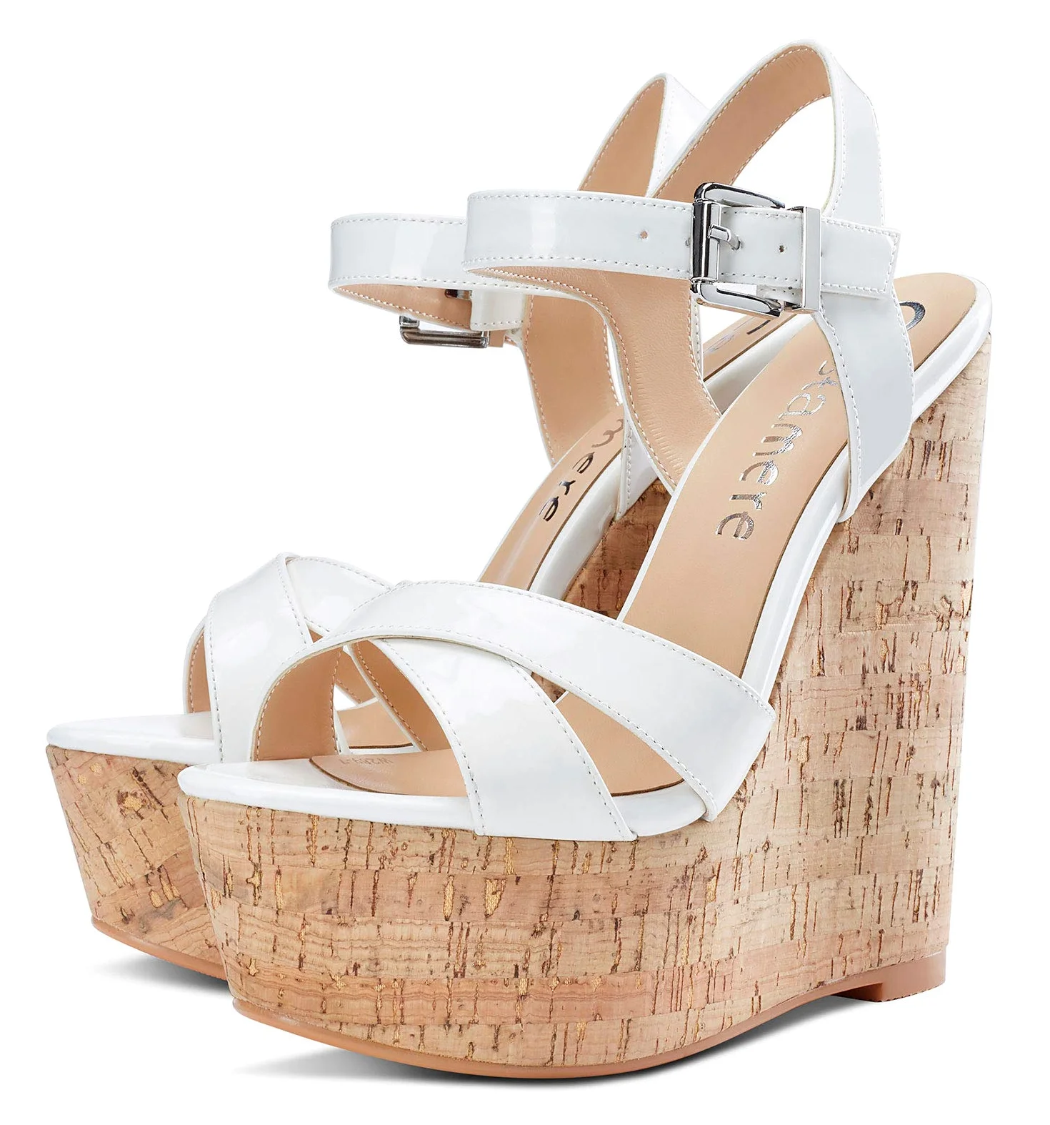 Castamere Zapatos de Tacón Plataforma Mujer Sandalias con Cuña Moda Punta Abierta Wedge High Heels Zapatos