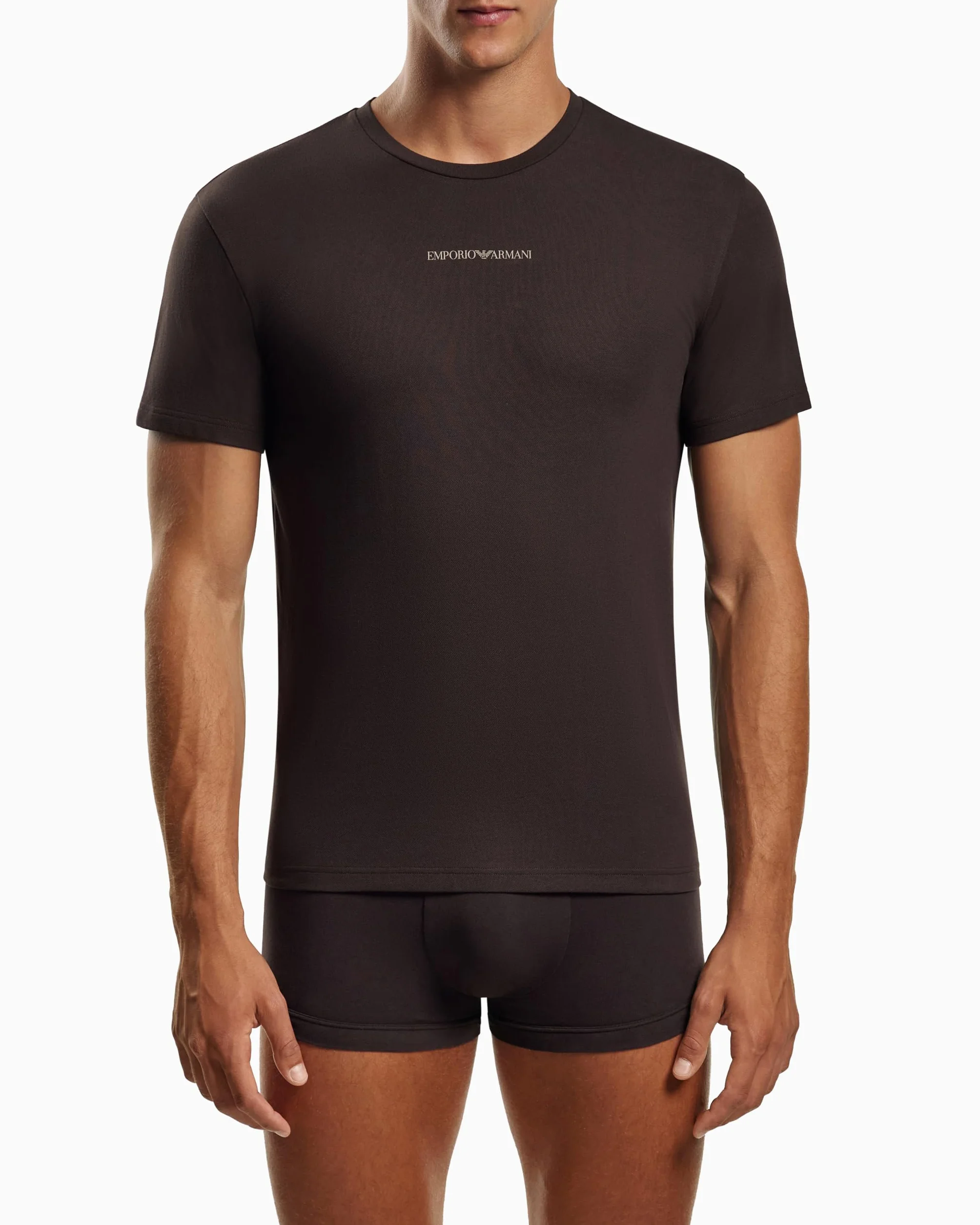 Emporio Armani Stretch Piquet T-Shirt Camiseta Hombre (Pack de 1)