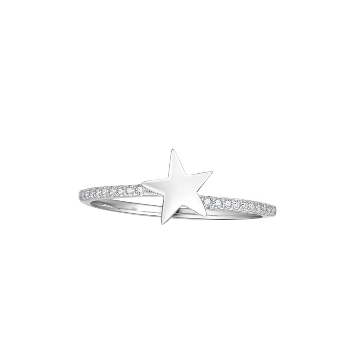Anillos de diamante cultivados en laboratorio de oro blanco, anillos de compromiso para mujer, oro auténtico, estrella, anillo de aniversario, alianzas con diamante cultivado en laboratorio para