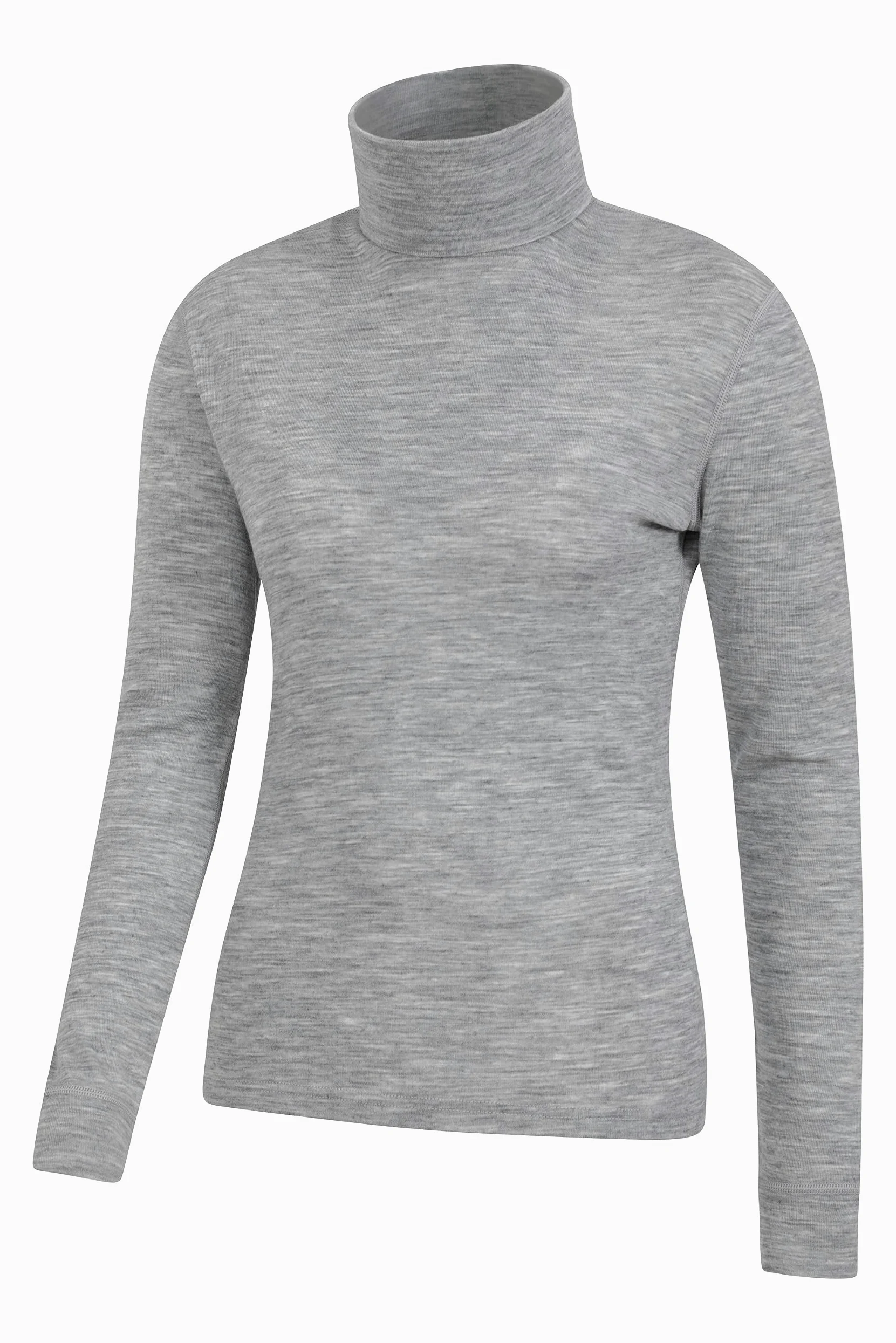 Mountain Warehouse Top de Merino de Cuello Alto para Mujer - Capa Interior antibacteriana, absorción y Secado rápidos - Ideal para Acampar en Invierno y Senderismo