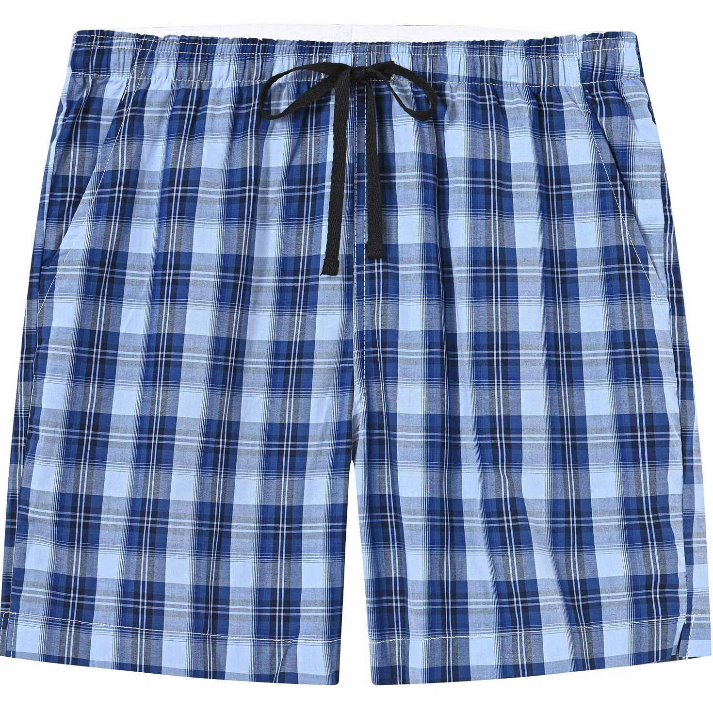 MoFiz Pantalones Cortos Pijama Verano Algodón Shorts Cuadros Niños 7-15 Años