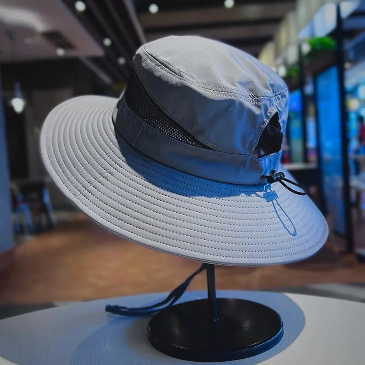 Generico Gorro de tela de sol para hombre con ancha, sombreros de pescador, para hombre y mujer, para playa, jardinería, gorra con visera blanca
